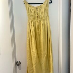Yellow Sleeveless Maxi Dress